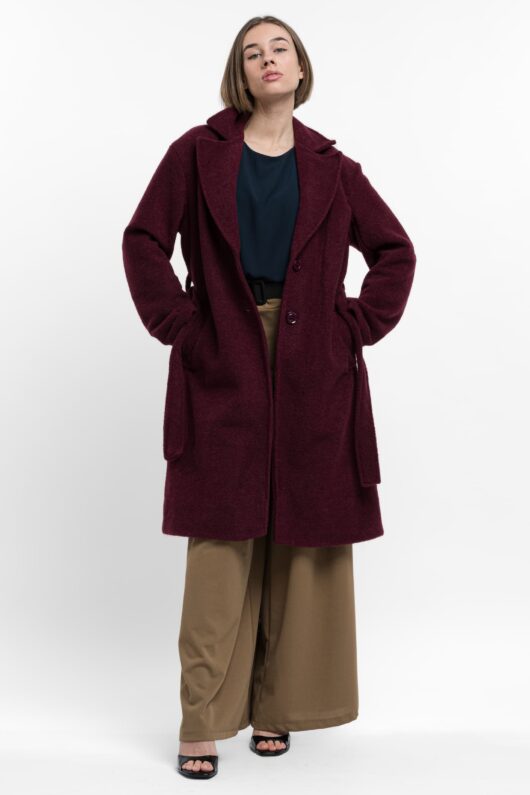 Παλτό κοντό σε μπουκλέ