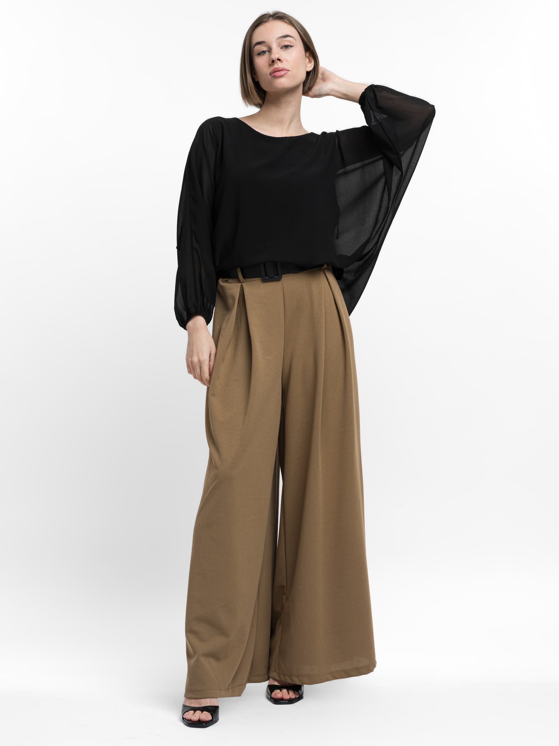 Μπλούζα με λάστιχο στο τελείωμα και στο μανίκι