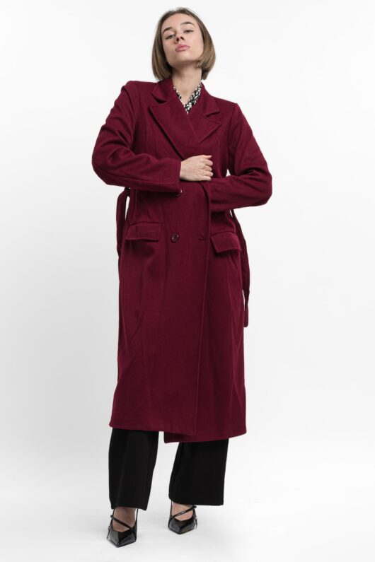 Μακρύ παλτό κοτλέ